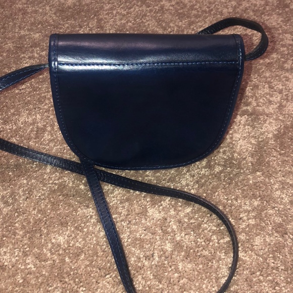 Made in Italy Vintage Blue Crossbody Purse - Picture 6 of 6